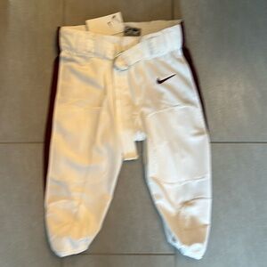 Nike Vapor Pro White with Maroon Football Pants